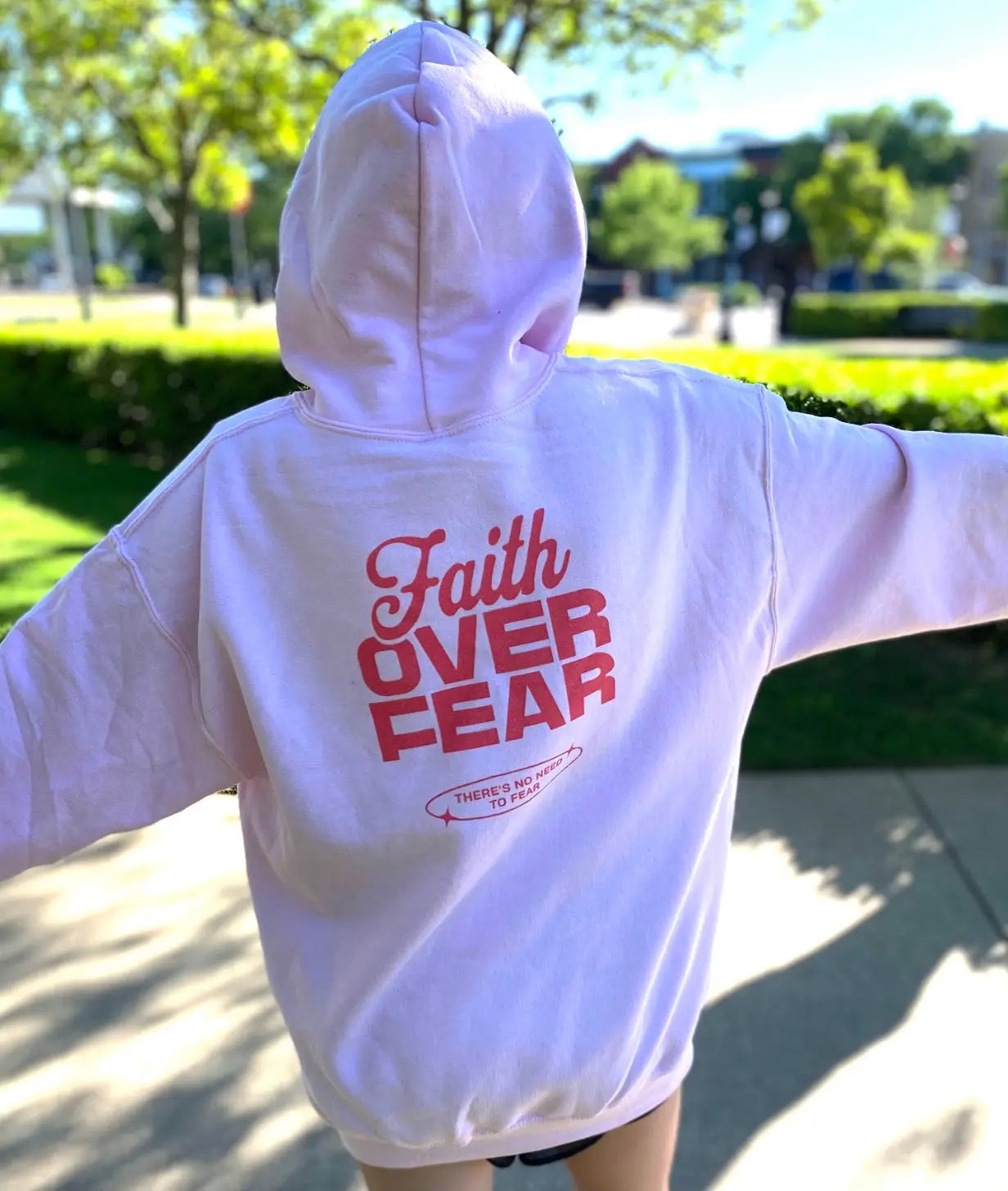 Faith Over Fear Unisex hoodie - His Love Is Everlasting