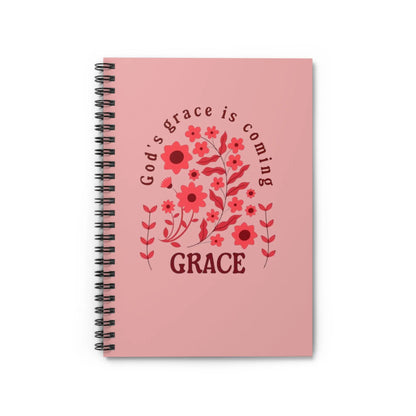 Graceful Floral Spiral Notebook - His Love Is Everlasting