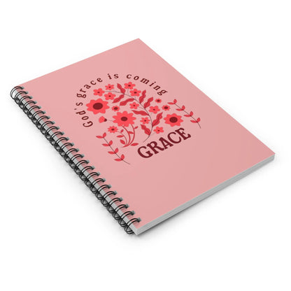 Graceful Floral Spiral Notebook - His Love Is Everlasting