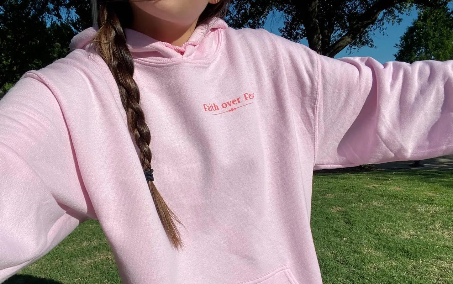 Faith Over Fear Unisex hoodie - His Love Is Everlasting